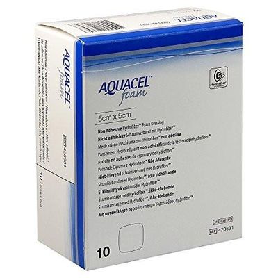 AQUACEL Foam Non-Adhesive Dressings 5cm x 5cm (x10)
