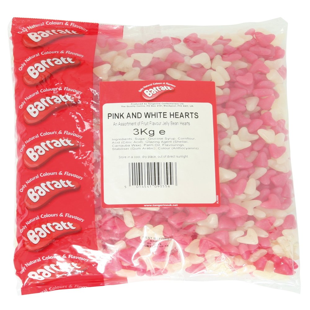 Barratt Jelly Love Hearts 3kg Bag (1 3KG Bag)