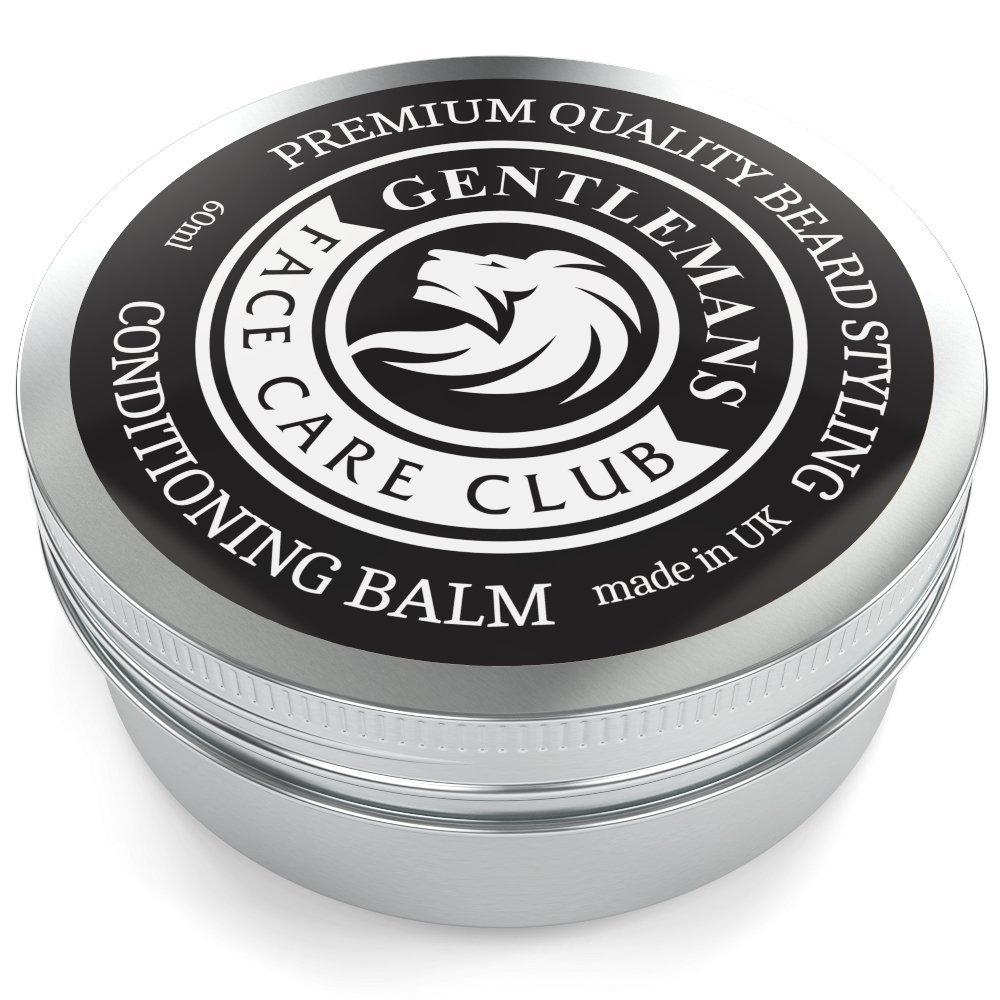 Gentlemans Face Care Club Beard Balm - Premium Quality Conditioning Butter For Creating Beard Styles, Goatees, Sideburns + Moustaches Extra Large 60ml Tub
