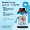 Nutravita Omega 3 Capsules High Strength 2000mg with 660mg EPA & 440mg DHA, 240 Softgel Omega 3 Fish Oil Capsules for 4 Months of Supply, Fish Oil Omega 3 Supplements view 2