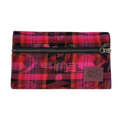 Hide & Drink All Purpose Utility & Charger Case Handmade Tropical Fuchsia