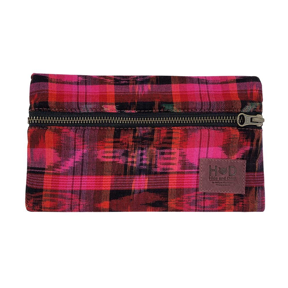 Hide & Drink All Purpose Utility & Charger Case Handmade Tropical Fuchsia