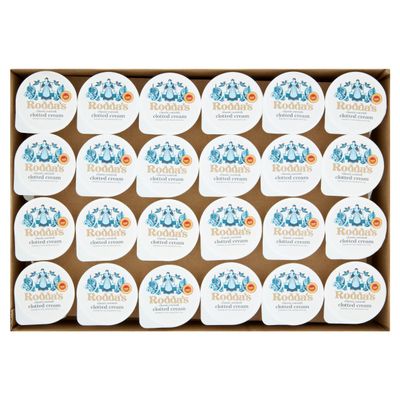 Roddas Frozen Cornish Clotted Cream Portion Pots - 48 x 40g | Individual Pots for Afternoon Tea, Fund Raising Events, Catering, Groups & Parties | Cream by Post
