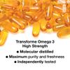Omega 3 Fish Oil 1000mg 90 Softgels, Pure High Strength, Balanced EPA & DHA, Natural Vitamin E, by Transforme view 4