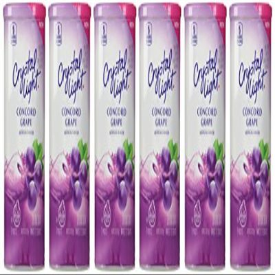 Crystal Light Concord Grape, 12-Quart 2.01-Ounce Canister (Pack Of 6) by Crystal Light
