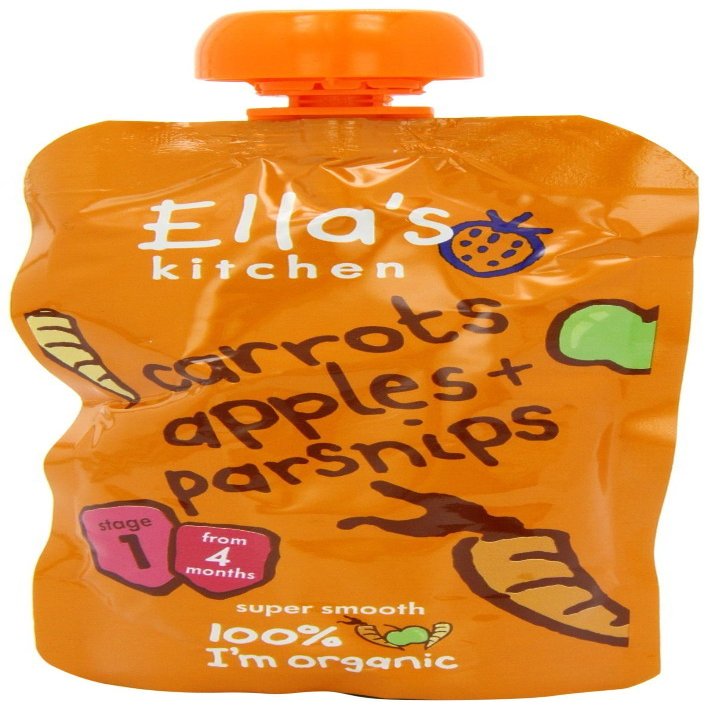 Ella's Kitchen - Stage 1 Baby Food - Carrots Apples & Parsnips - 120g by Ella's Kitchen