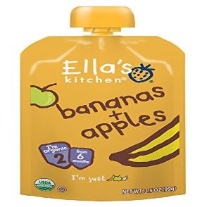 Ella's Kitchen Organic Stage 2, Bananas + Apples, 3.5 Ounce by Ella's Kitchen