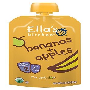 Ella's Kitchen Organic Stage 2, Bananas + Apples, 3.5 Ounce by Ella's Kitchen