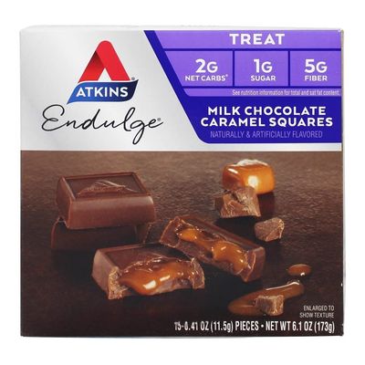 Atkins Nutritionals Inc. - Endulge Milk Chocolate Caramel Squares - 6 oz.