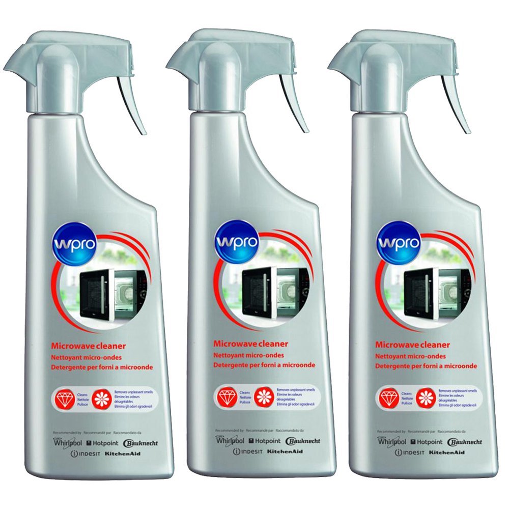 Whirlpool Original Microwave Oven Degreaser Cleaner Spray (500ml, Pack of 3)