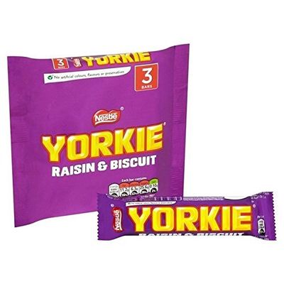 Nestle Yorkie Raisin and Biscuit 3 x 44g by Yorkie