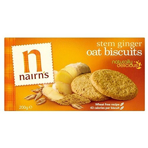 Nairn's Stem Ginger Oat Biscuits (200g) - Pack of 6 by Nairn's