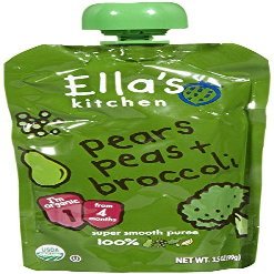 Ella's Kitchen 1 Purees - Broccoli Pears + Peas - 3.5 oz - 4 pk by Ella's Kitchen