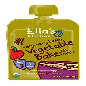 Ella's Kitchen Organic Stage 2, Vegetable Bake with Lentils, 4.5 Ounce (Pack of 6) by Ella's Kitchen