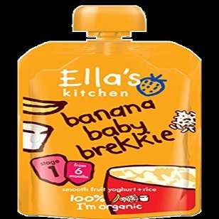 Ella's Kitchen, Banana Baby Brekkie, 3.5 Ounce (Pack of 7) by Ella's Kitchen