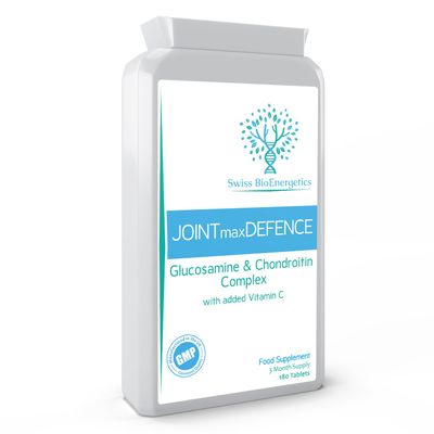 Joint Max Defence - 900mg,180 Tablets of Glucosamine Sulphate & Chondroitin Sulphate A Perfectly Balanced Super Strength Complex -Glucosamine Chondrotin Complex with Vitamin C - UK Manufactured