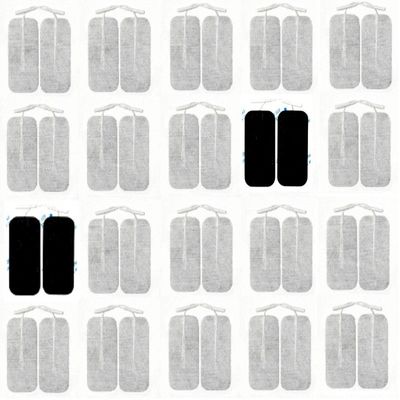 Acuzone Premium TENS Unit 40 Electrodes 2"x4" Rectangular Electrode for TENS Massage EMS