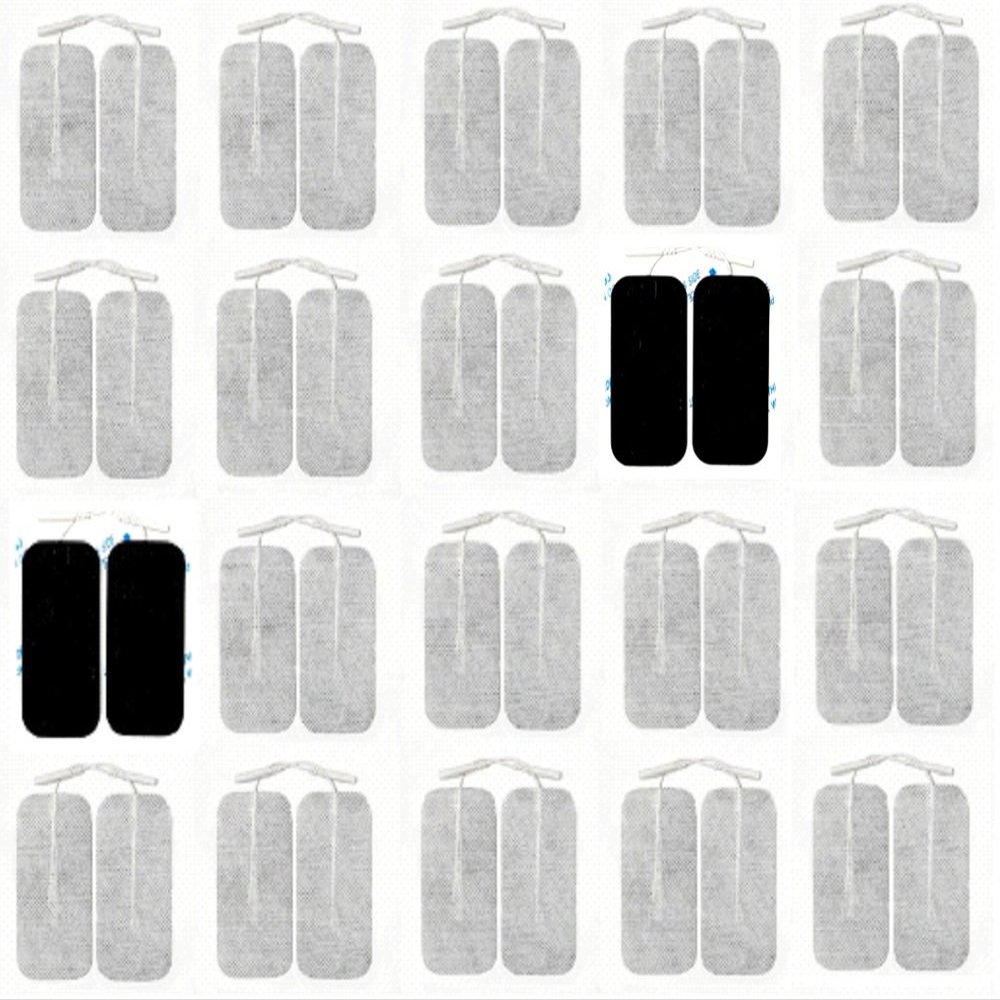 Acuzone Premium TENS Unit 40 Electrodes 2"x4" Rectangular Electrode for TENS Massage EMS