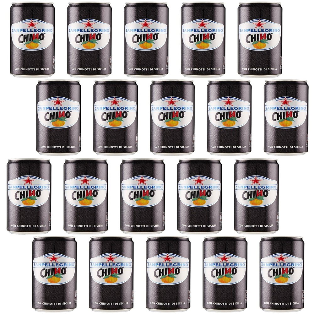 Sanpellegrino: Chinotto "Chin" Italian Soda 11.15 Fluid Ounce (33cl) Packages (Pack of 20) [ Italian Import ]