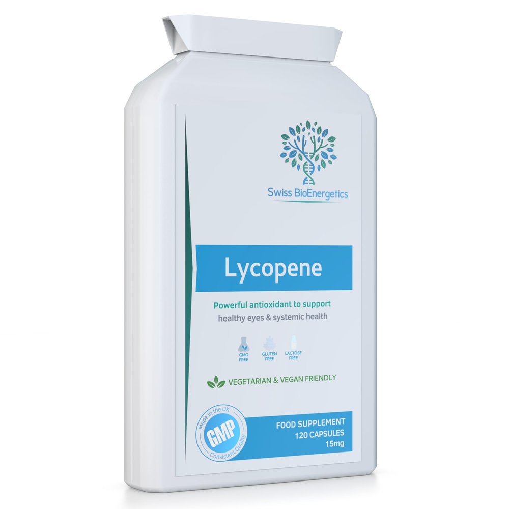 Lycopene 15mg, 120 Capsules  Special Targeted Release Antioxidant Supplement Support for Healthy Eye Function, Cardiovascular and Prostate Health