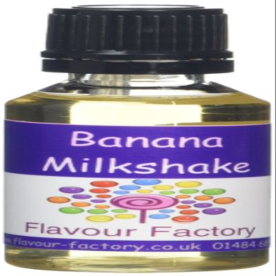 Flavour Factory Banana Milkshake Extra Strong Flavour Concentrates 85.5 ml (Pack of 3 x 28.5ml)