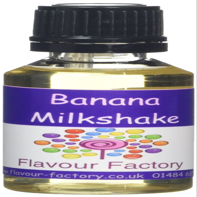 Flavour Factory Banana Milkshake Extra Strong Flavour Concentrates 85.5 ml (Pack of 3 x 28.5ml)