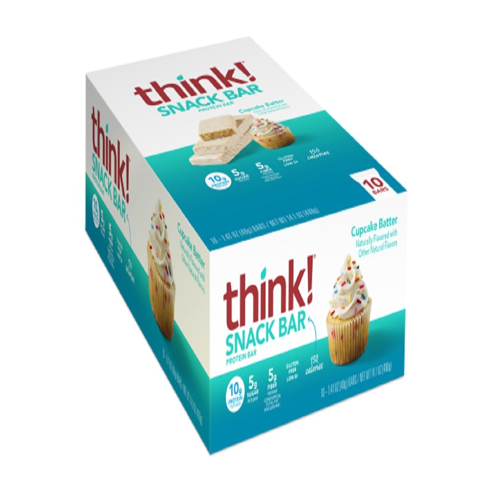 Think Products - thinkThin Protein & Fiber Bars Cupcake Batter - 1.41 oz.