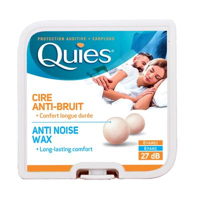 5 x Quies Wax Ear Plugs 8 Pairs Five packs - Super Deal by Quies