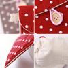 2 Pcs gbstore 1 Red and 1 Blue Sanitary Napkins Bag Menstrual Cup Pouch Nursing Pad Holder Cute Polka Dot Cotton 4.7x4.7 Inch Washable Organizer Storage by gbstore view 3