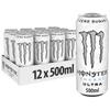 48 x Monster Energy Drink ULTRA WHITE Cans (48 x0,5L) Sugar Free view 1