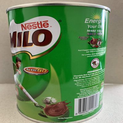 Milo Powdered Drink Mix, Chocolate Flavour, Energy Boost, Halal, Can (Pack of 3) 400g