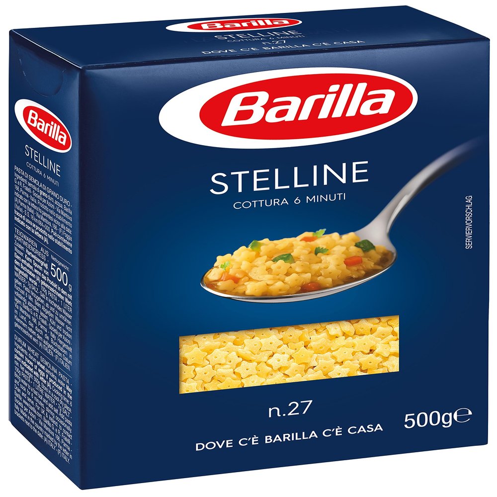 Barilla 027 Stelline - 6 Pieces of 500g [3kg]