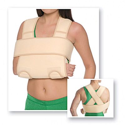 8013 Arm Support Arm Sling Shoulder Arm Bandage Reinforced Hand Joint Beige XS
