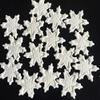 12 Beautiful Edible Sugar Snow Flakes, White or Choose Colour; 4.5cm Each; Handmade Frozen, Christmas Cake/Cupcake Toppers/Decorations view 1