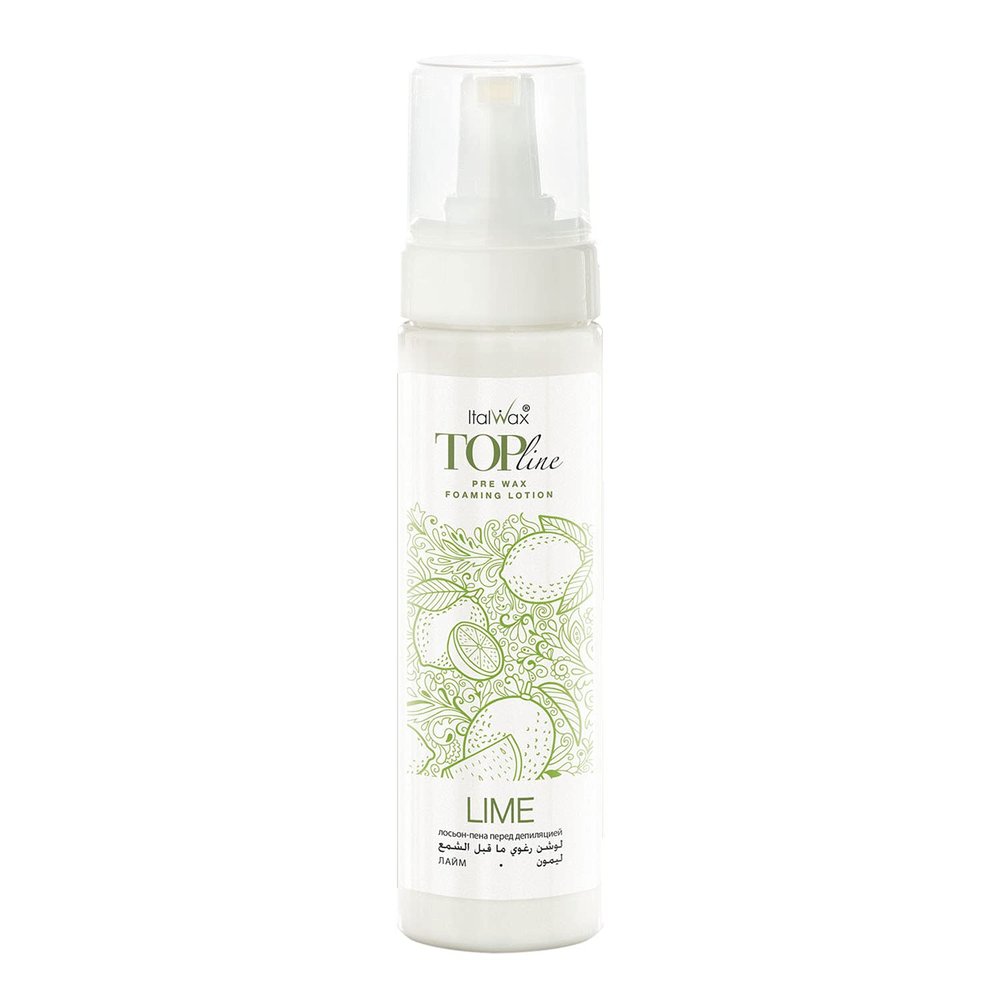 Pre Wax foaming lotion, lime, your optimal pre-treatment lotion before waxing, 200 ml