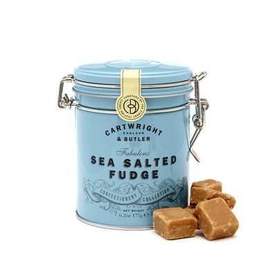 Cartwright & Butler Salted Caramel Fudge in Tin 175 g (Pack of 2)