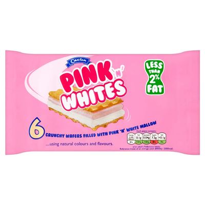 Caxton's Pink and White Wafers 85 g (Pack of 24)