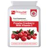 Double Strength Cranberry 20,000mg Added with Vitamin C - 90 Vegan Tablets I Easy to Swallow Tablets | GMO Free Ingredients I Made in UK by Prowise Healthcare view 1