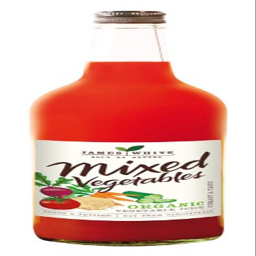 James White Organic Vegetable Juice, 750 ml, Pack of 6