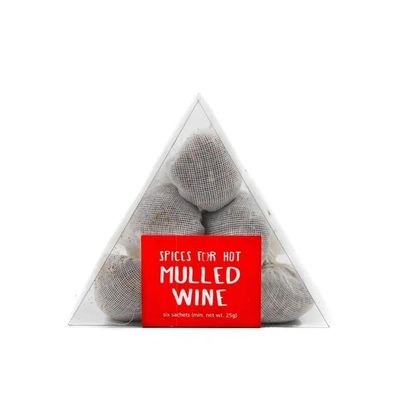Christmas Mulled Red Wine Spices Bags (2 Boxes 30 Grams , Total 12 Sachets) with Instructions Contains Cinnamon Sticks, Root Ginger, Orange Peel, Allspice and Cloves