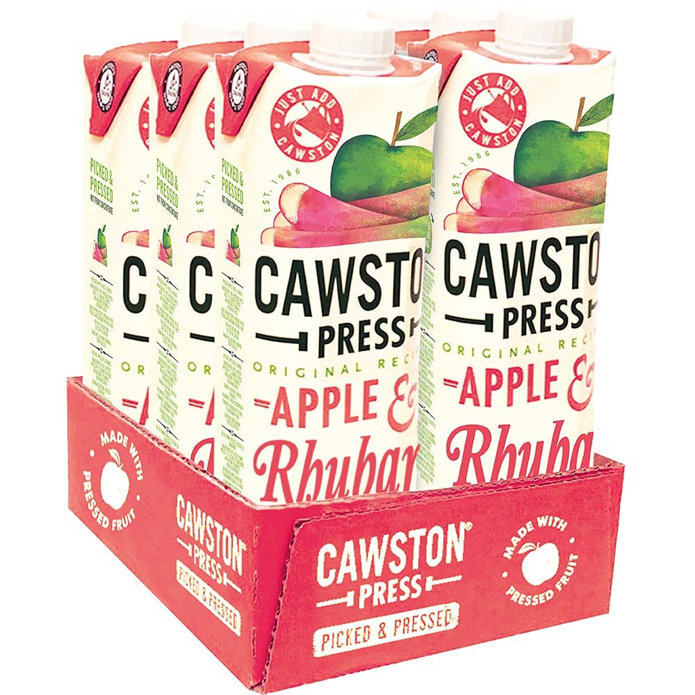 Cawston Press Cawston Press Apple & Rhubarb Pressed Juice 1Litre (Pack of 6)