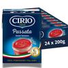 CIRIO Passata, Smooth Sieved Tomatoes, Tomato Sauce, 100% Italian, Carton, 3 x 200g (Pack of 8) view 1