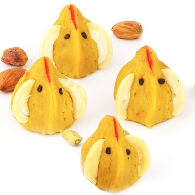 Ghasitaram Gifts Indian Sweets - Ganesha Chaturthi Gifts, Ganesha Modaks, 200g