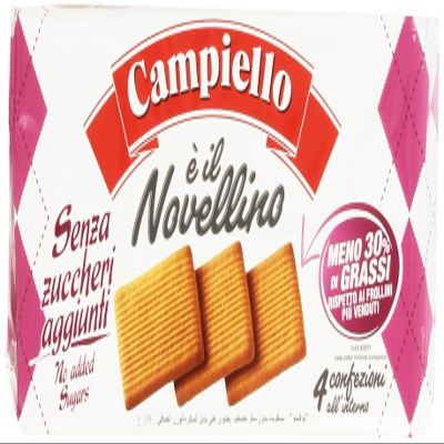 6X Campiello Novellino Without Added Sugar Cookies 350g Cake shortbread