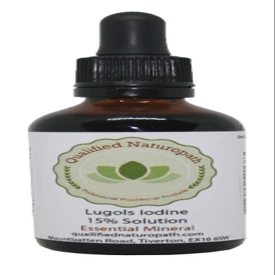 Lugols Iodine Solution 15% - 60ml - with Glass Pipette