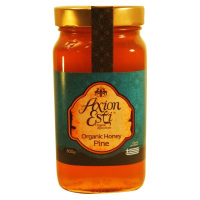 Greek Organic Honey Pine 800g Glass jar