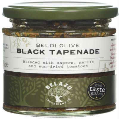 Belazu Beldi Black Olive Tapenade 170 g (Pack of 3)
