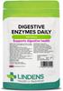 Lindens - Digestive Enzymes Daily, 360 Tablets - for Healthy Digestion, Enzyme Blend with Betaine Hcl, Papain, Amylase, Lipase & Calcium - UK Made (90 Pack x4) view 1