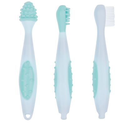 Bebeconfort Set of 3 Toothbrushes with Case Sailor