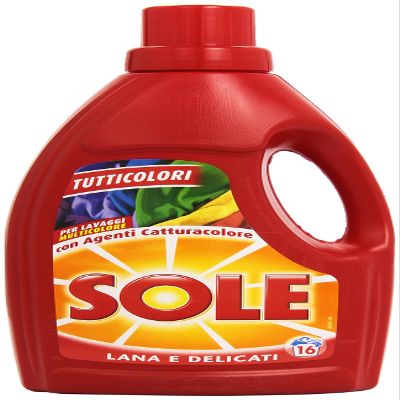 Sole Detergent for Washing Machine and Hand wash, Tutticolori with Colour-capturing Treatments, Wool and Delicate Fabrics, 16 Washes, 3 Pieces of 1 Litre, 3 litres in Total